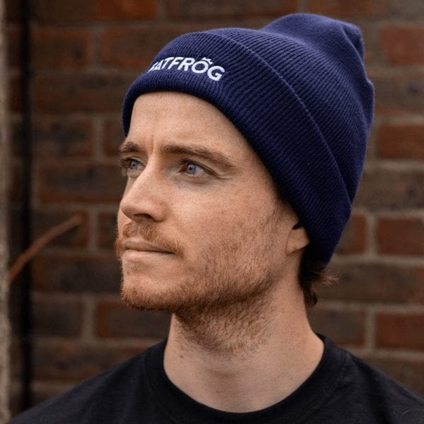 Oxford Navy Beanie FATFROG