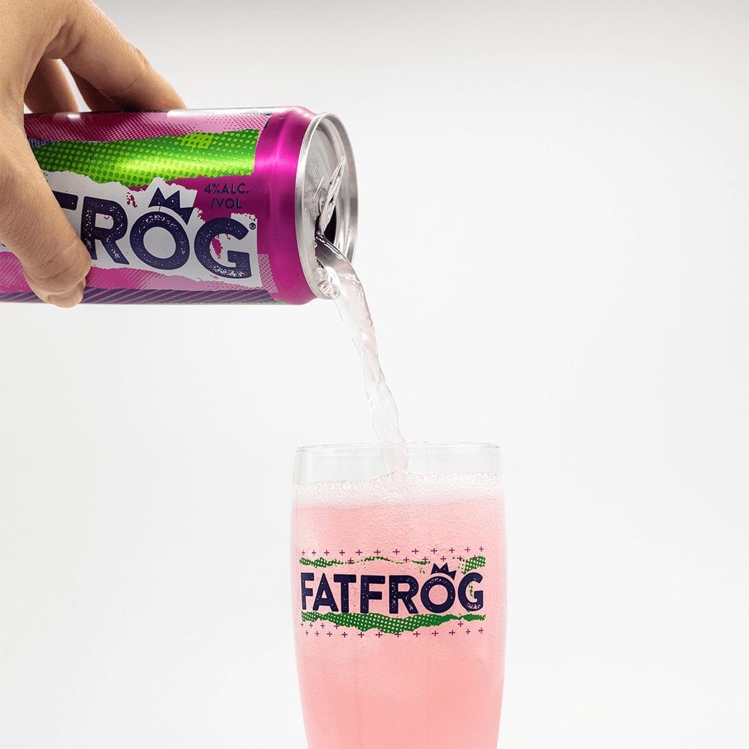 Pouring Glass Pink FATFROG